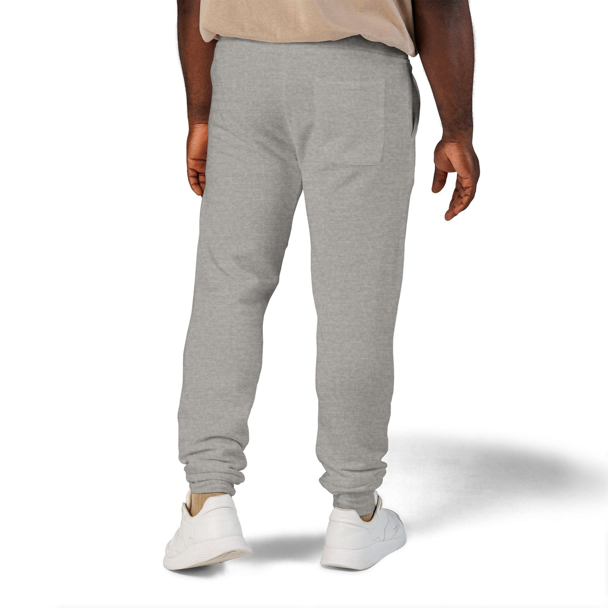 Pantaloni da jogging con logo floreale bianco a script | Pantaloni della tuta ricamati