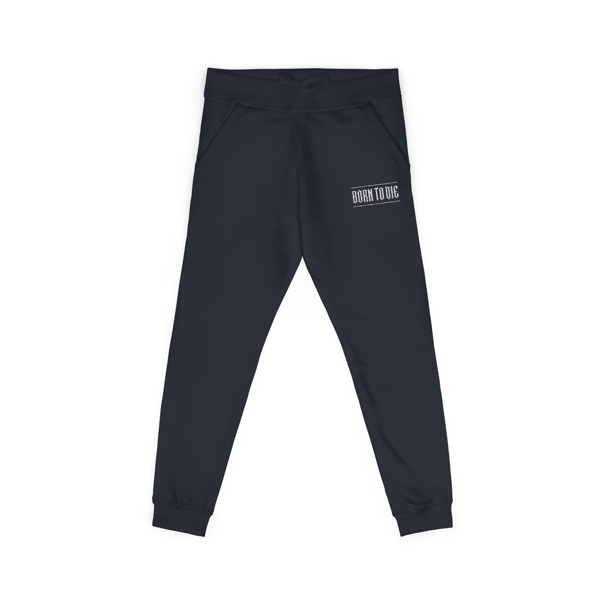 Pantaloni da jogging con logo floreale bianco a script | Pantaloni della tuta ricamati