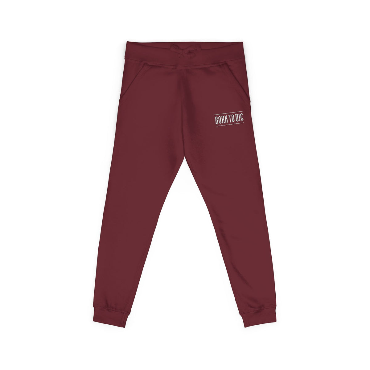 Pantaloni da jogging con logo floreale bianco a script | Pantaloni della tuta ricamati