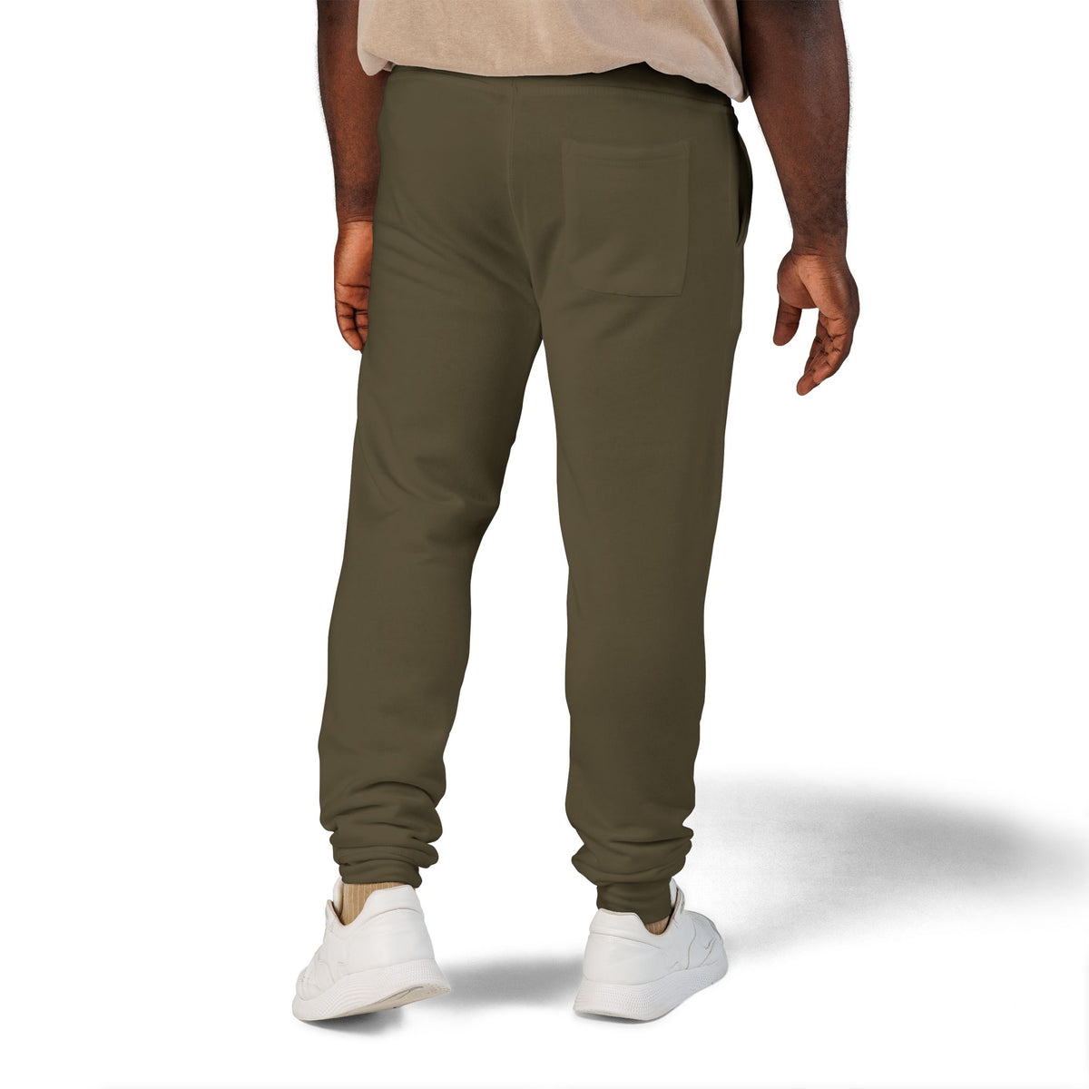 Pantaloni da jogging con logo floreale bianco a script | Pantaloni della tuta ricamati