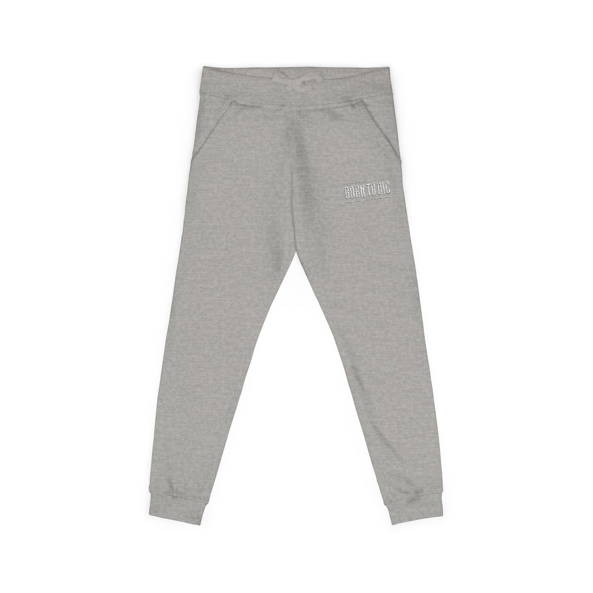 Pantaloni da jogging con logo floreale bianco a script | Pantaloni della tuta ricamati