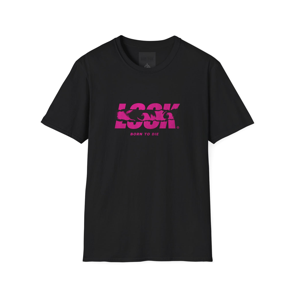 Look Graphic T-Shirt — "Look" Bold Pink Text Tee