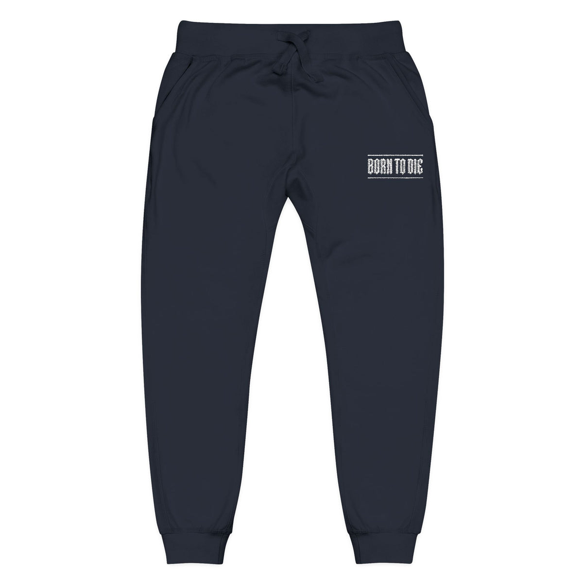 Pantaloni da jogging con logo floreale bianco a script | Pantaloni della tuta ricamati