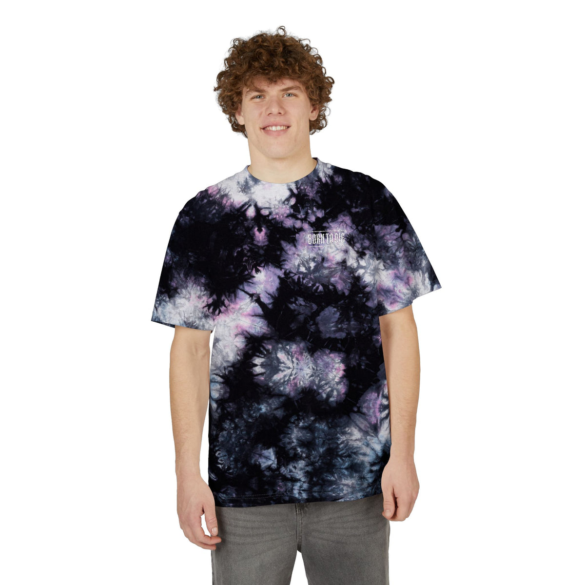T-shirt Tie-Dye Spirale Arcobaleno | Logo Ricamato sul Petto