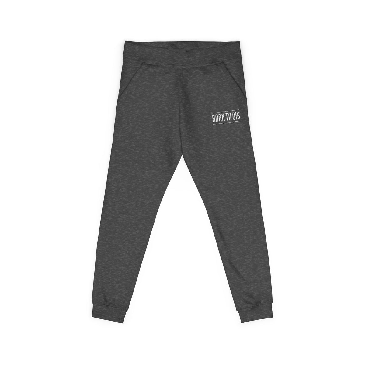 Pantaloni da jogging con logo floreale bianco a script | Pantaloni della tuta ricamati