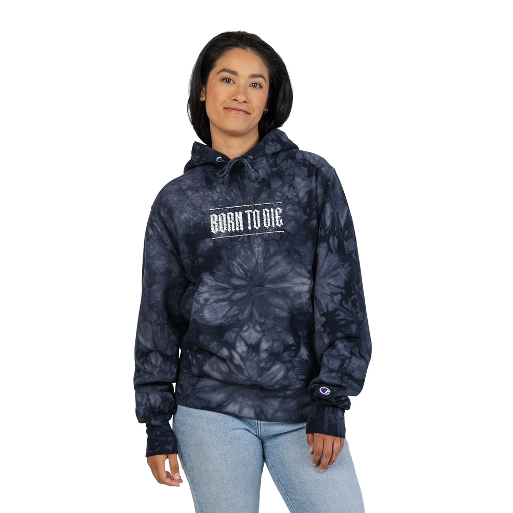 Don Diablo Logo Hoodie | Black Tie-Dye Embroidered