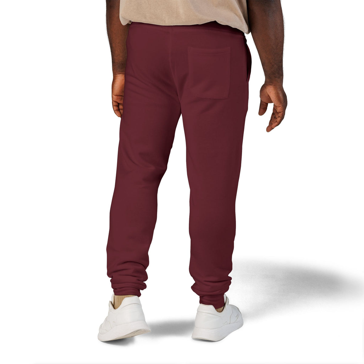 Pantaloni da jogging con logo floreale bianco a script | Pantaloni della tuta ricamati