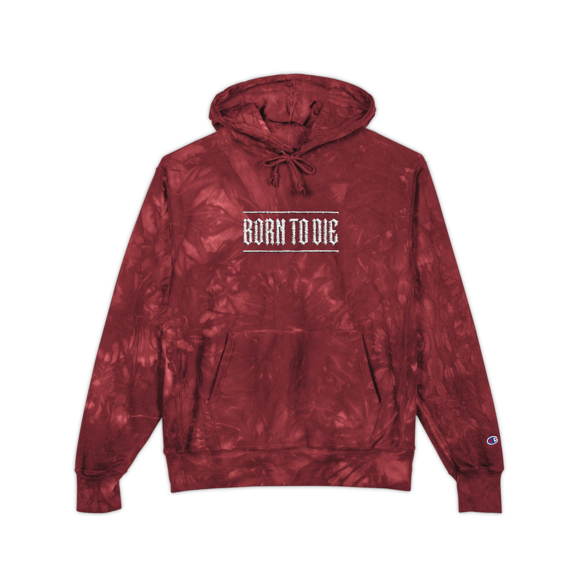 Felpa con cappuccio Don Diablo Logo | Nera ricamata tie-dye