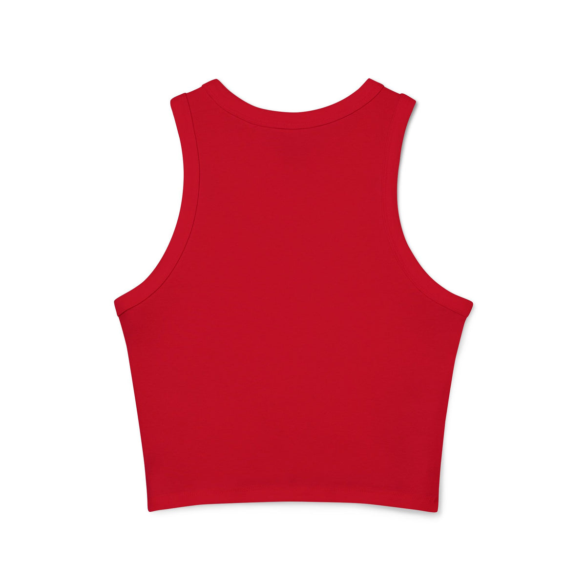 Top a canotta "Born to Die" grafico Racer | Testo gotico vintage, crop a coste bianco