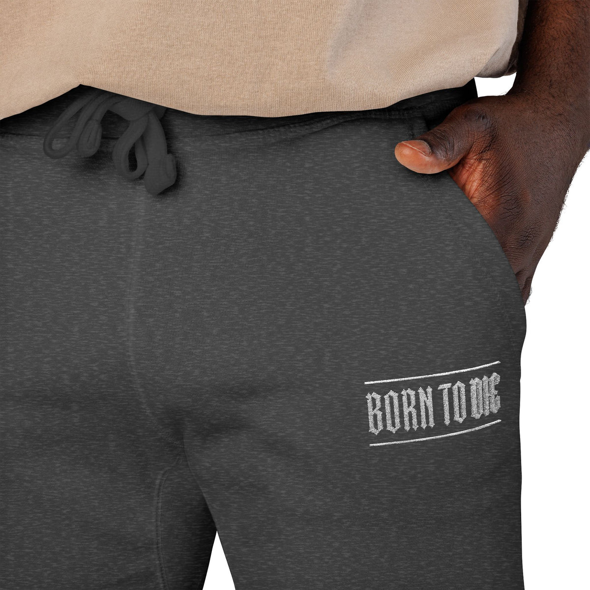 Pantaloni da jogging con logo floreale bianco a script | Pantaloni della tuta ricamati