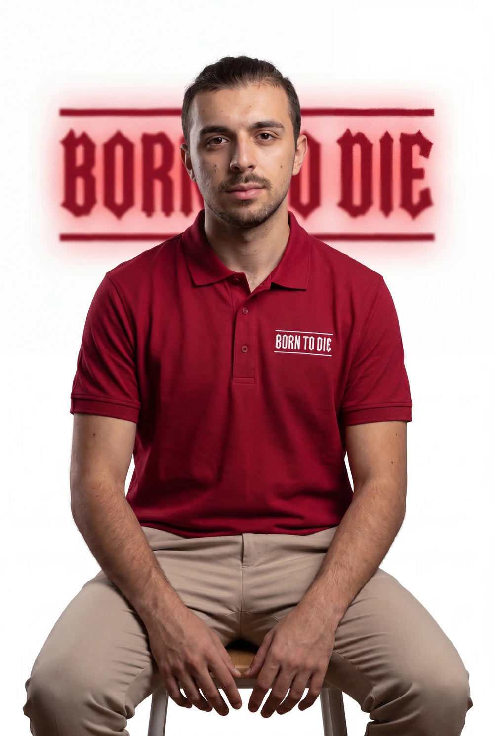 Polo Born To Die con copo de nieve | Bordado