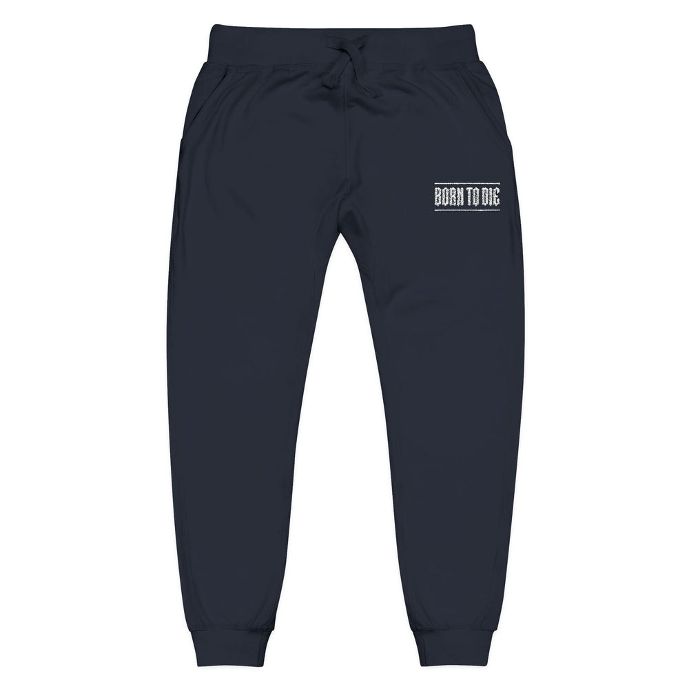 White Script Floral Logo sweatpants | Embroidered Joggers
