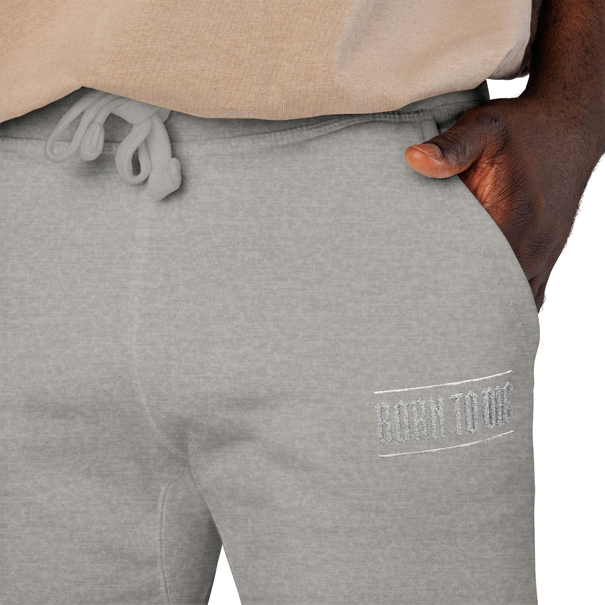 Pantaloni da jogging con logo floreale bianco a script | Pantaloni della tuta ricamati